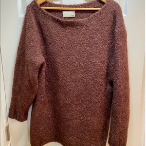 Off the shoulder long sweater